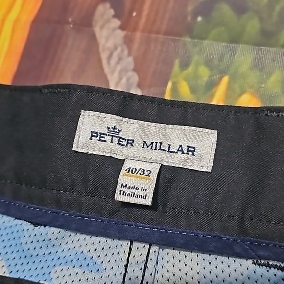 Peter‎ Millar Black Chino Pants Size 40x32 - Picture 4 of 6